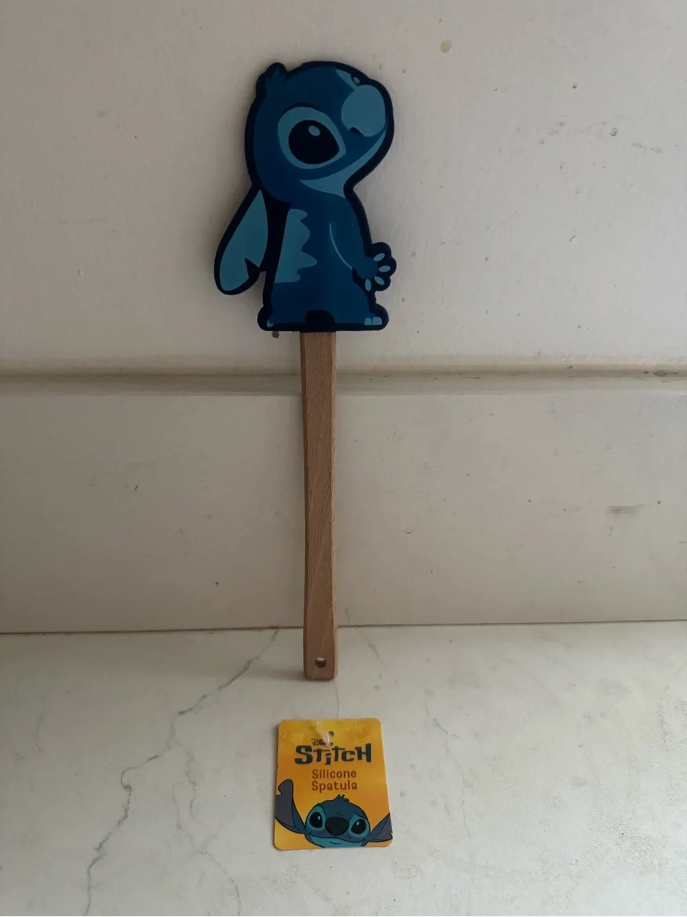 Disney Blue Stitch Silicone Spatula with Wooden Handle